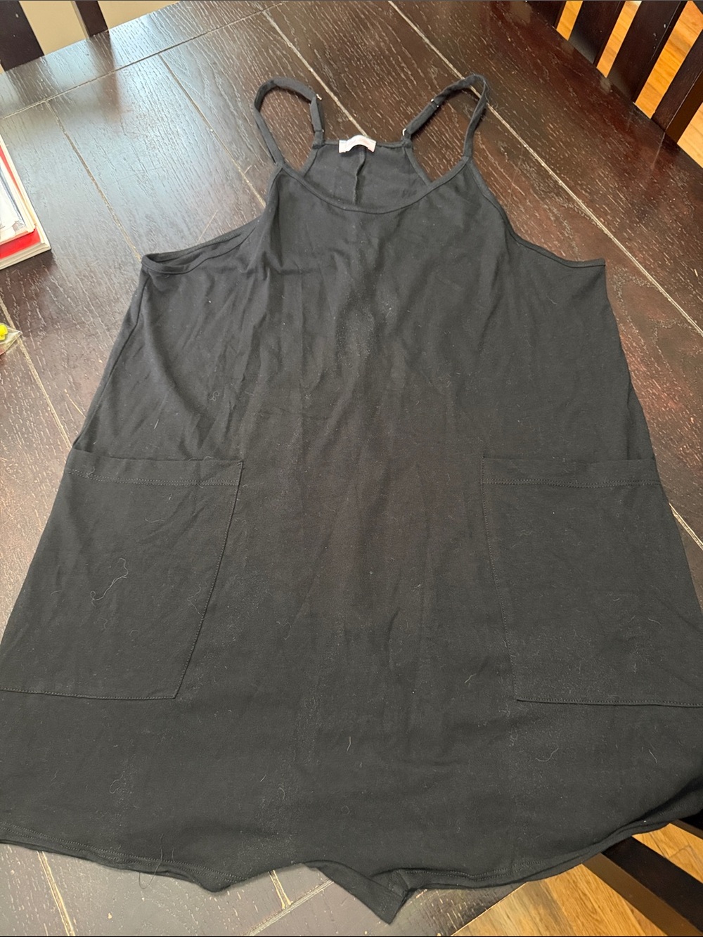 Pink Lily Black Sleeveless jumper with pockets